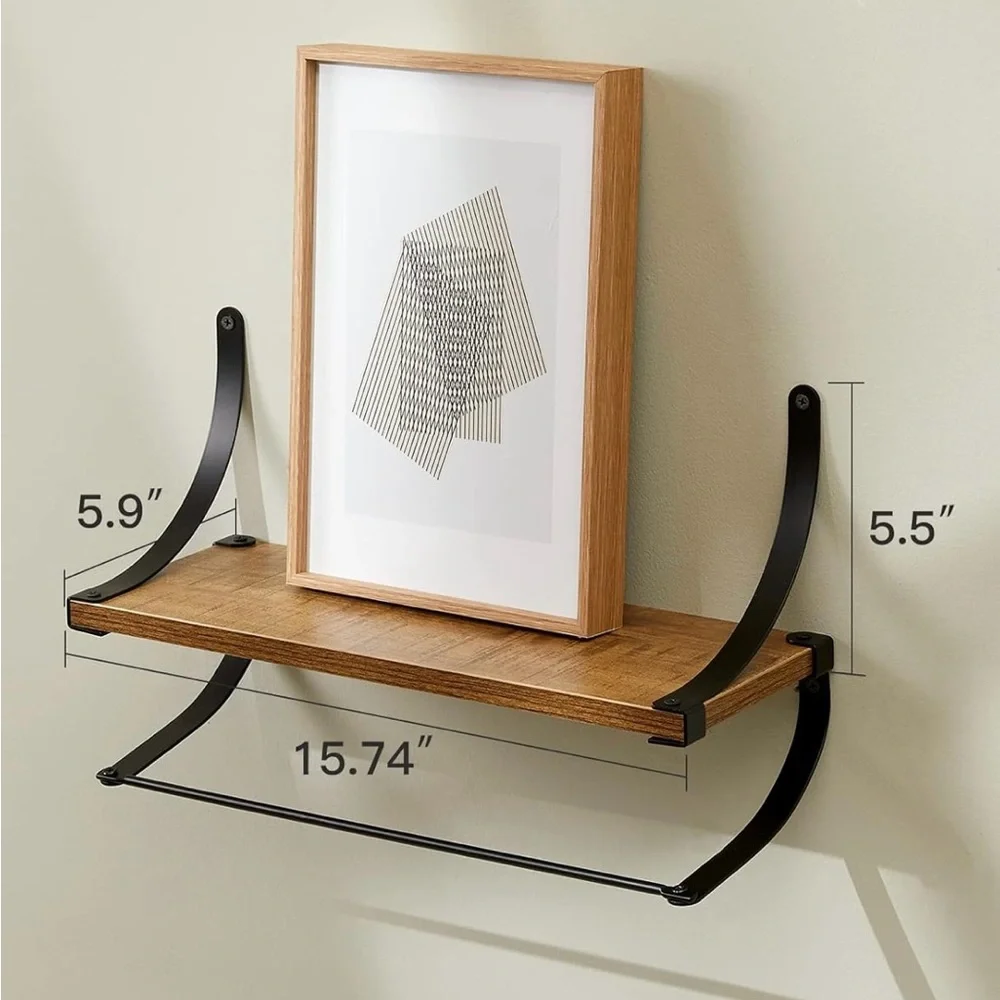 Set of 2 Modern floating Shelf